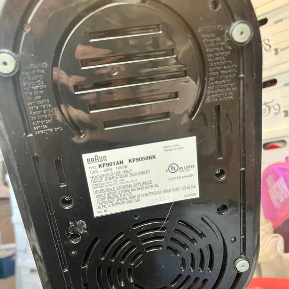 Braun KF901AN KF9050BK Glass Carafe 10-Cup Replacement Part with Black Lid - Picture 12 of 12